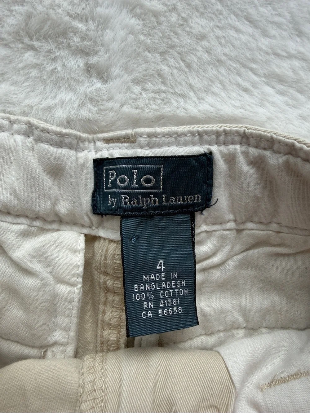 Polo Ralph Lauren Boys Cargo Shorts with Adjustable Waist Khaki size 4